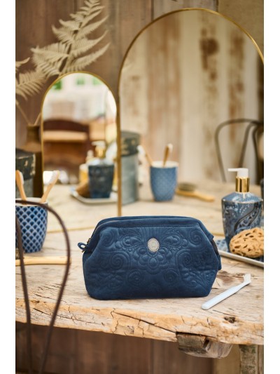 Kosmetiktasche Small Velvet Quiltey Days Blue 19 x 12 x 8,5 cm Kosmetiktasche Small Velvet Quiltey Days Blue 19 x 12 x 8,5 cm