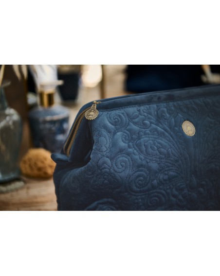 Kosmetiktasche Small Velvet Quiltey Days Blue 19 x 12 x 8,5 cm