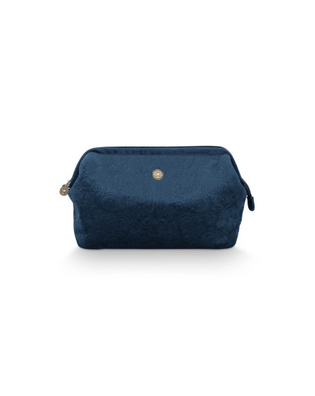 Kosmetiktasche Large Velvet Quiltey Days Blue 30 x 20,7 x 10 cm