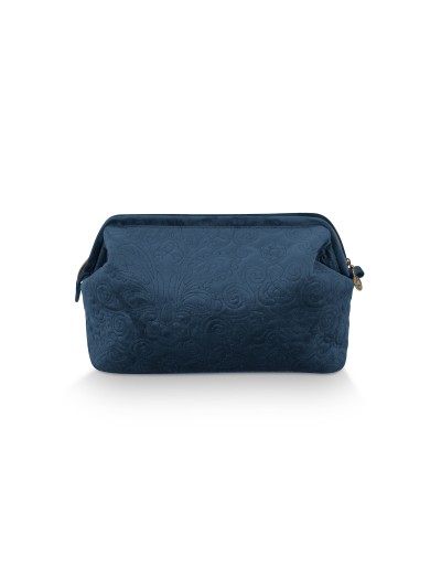 Kosmetiktasche Large Velvet Quiltey Days Blue 30 x 20,7 x 10 cm