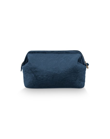 Kosmetiktasche Large Velvet Quiltey Days Blue 30 x 20,7 x 10 cm
