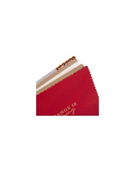 Notizbuch Change is coming Majoie, Rot, A5 240 Seiten