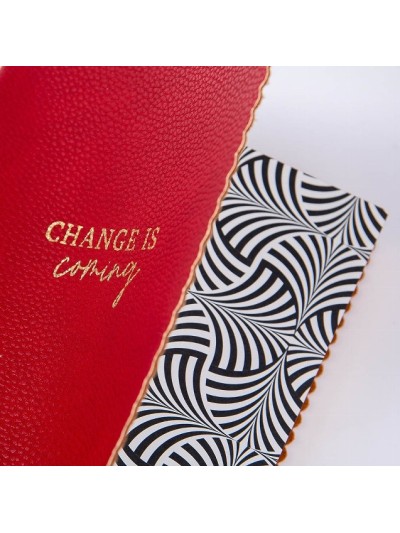 Notizbuch Change is coming Majoie, Rot, A5 240 Seiten