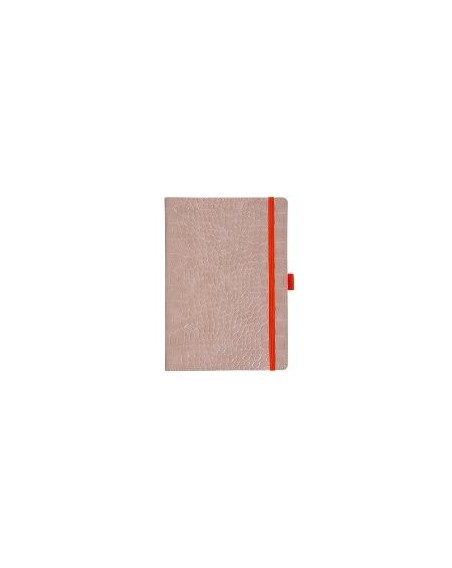 Notizbuch Kroko creme-natur Majoie, Slim Line A5 144 Seiten