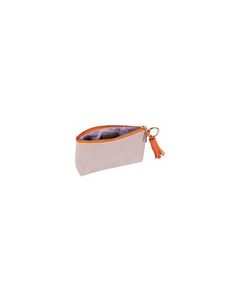 Kosmetiktasche Majoie Kroko-Leder-Optik Sand 18x10x5cm