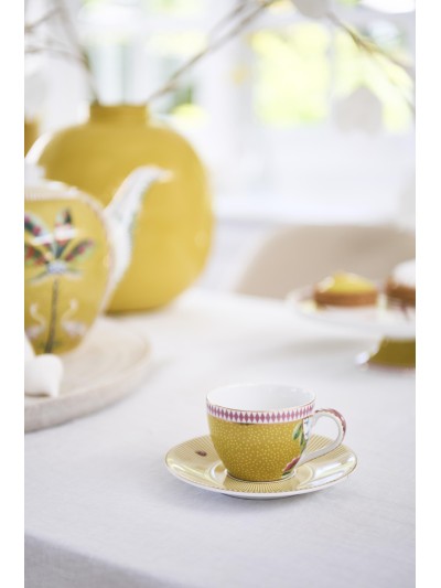 La Majorelle, Espressotasse & Untertasse, 120ml, gelb La Majorelle, Espressotasse & Untertasse, 120ml, gelb