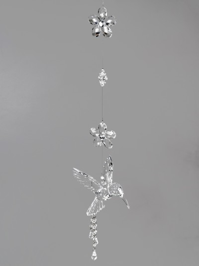 Eisvogel Kolibri Girlande Acryl klar, 40 cm