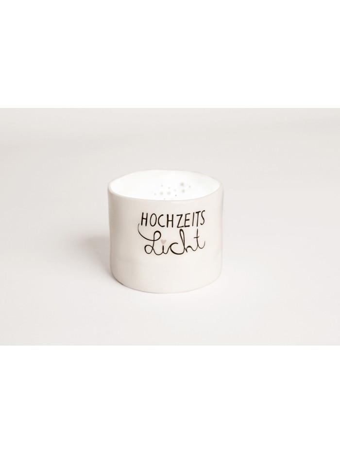 Wunschlicht - Hochzeit - Porzellan weiß Wunschlicht - Hochzeit - Porzellan weiß