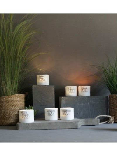 Wunschlicht - Hochzeit - Porzellan weiß Wunschlicht - Hochzeit - Porzellan weiß