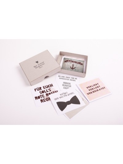 Hochzeits - Box 30 bedruckte Karten