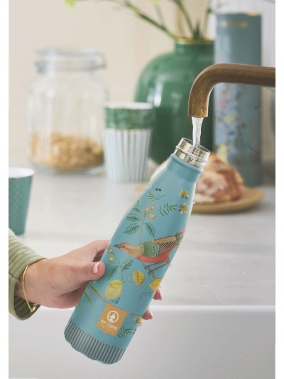 Thermosflasche, Wasserflasche Bottle "Little Bird" Hellblau, 500 ml