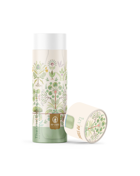 Thermosflasche, Wasserflasche Bottle "Bamboleo" Off White, 500 ml