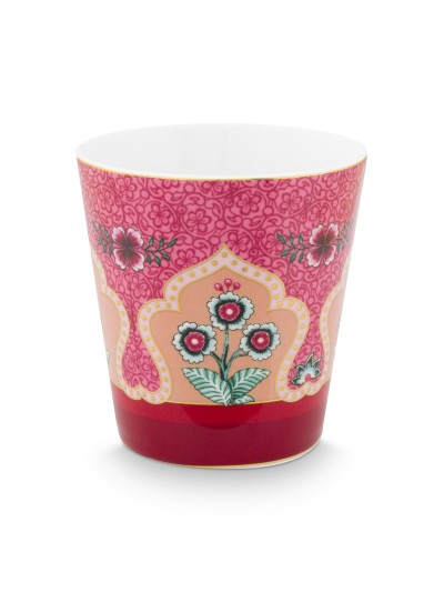 Flower Festival 4er Set Tassen im Geschenkkarton, 230ml, dunkelpink