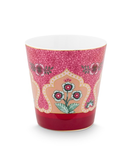 Flower Festival 4er Set Tassen im Geschenkkarton, 230ml, dunkelpink