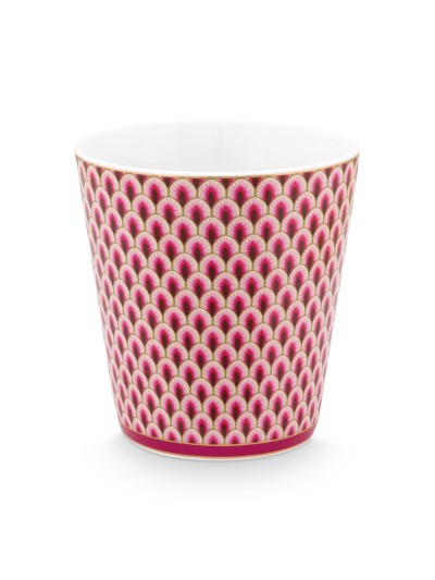 Flower Festival 4er Set Tassen im Geschenkkarton, 230ml, dunkelpink