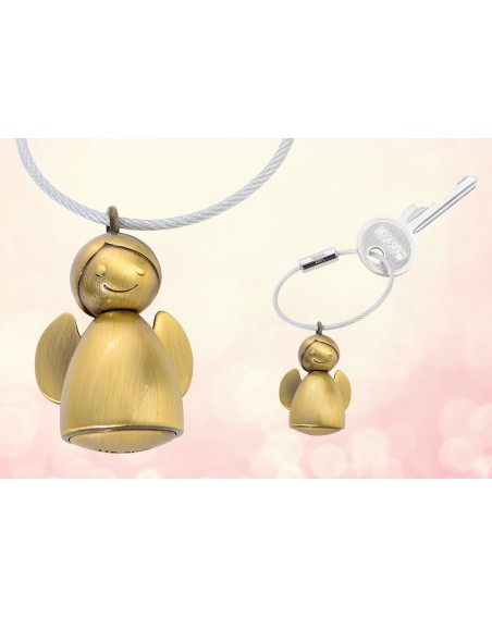Schlüsselanhänger Schutzengel "Angelina" Antikgold