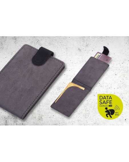Kreditkartenetui Velvet Safe mit Ausleseschutz und Magnetclip