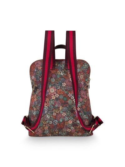 Pip Studio Rucksack Finlee Backpack Tutti i Fiori Red, 28x11x36 cm