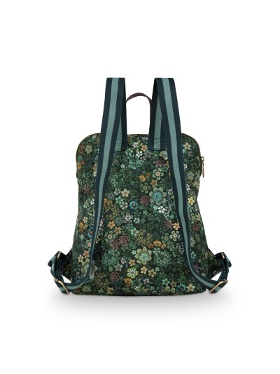 Pip Studio Rucksack Finlee Backpack Tutti i Fiori Green, 28x11x36 cm