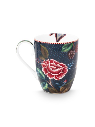 Tasse Mug Large Flower Berry Blues 350 ml Blau