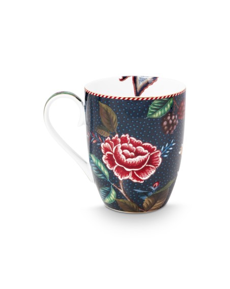Tasse Mug Large Flower Berry Blues 350 ml Blau