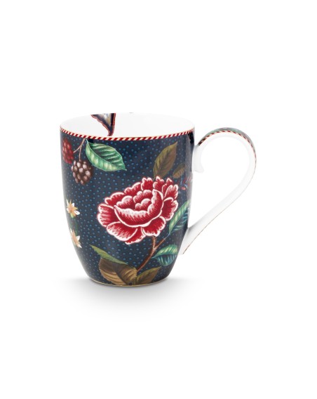 Tasse Mug XL Flower Berry Blues 450 ml Blau