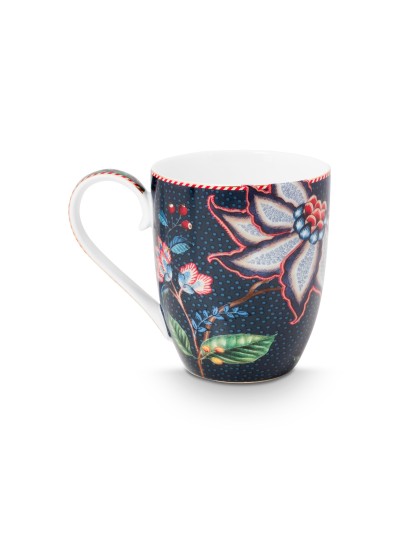 Tasse Mug XL Flower Berry Blues 450 ml Blau