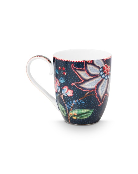 Tasse Mug XL Flower Berry Blues 450 ml Blau