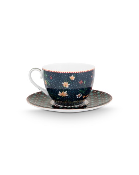 Tasse mit Untertasse Berry Blues 280 ml Blau