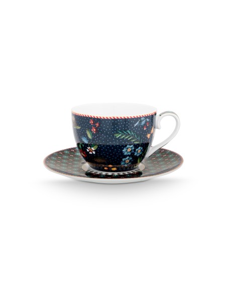 Tasse mit Untertasse Berry Blues 280 ml Blau