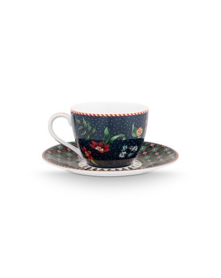 Espresso Tasse mit Untertasse Berry Blues 120 ml Blau