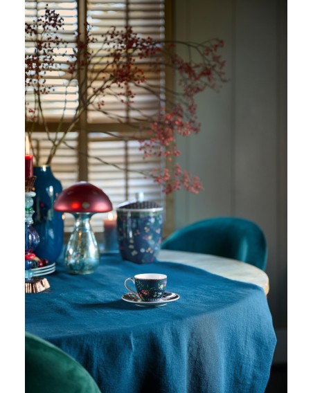 Espresso Tasse mit Untertasse Berry Blues 120 ml Blau