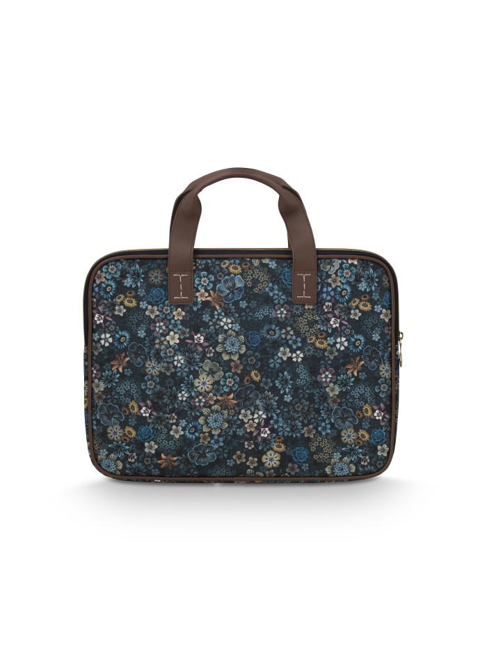 Laptop Tasche Olivia Tutti i Fiori Blau 40x30x2,5 cm