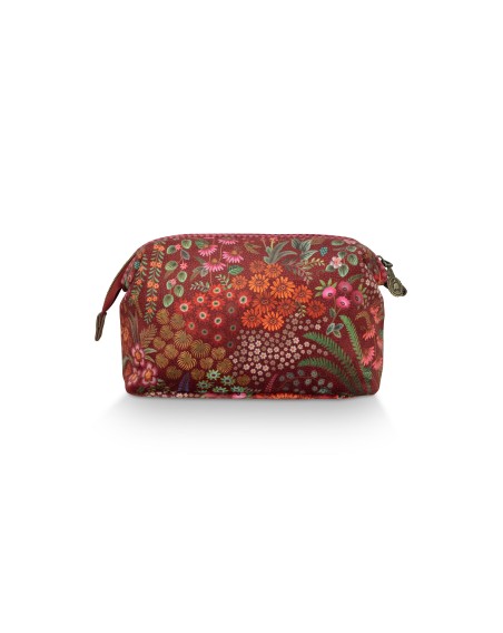 Kosmetiktasche Cooper Querida Velvet Red Medium, 22,5 x 9 cm