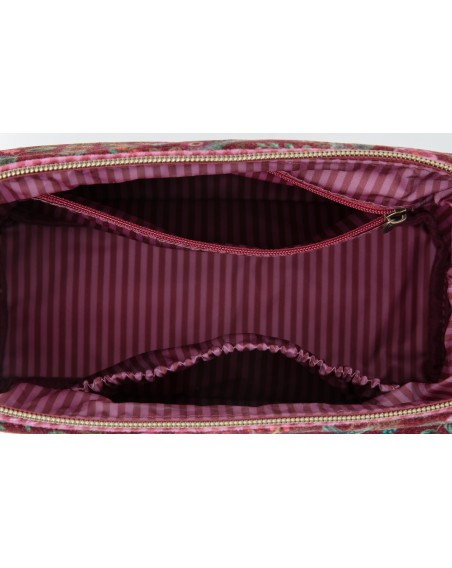 Kosmetiktasche Cooper Querida Velvet Red Medium, 22,5 x 9 cm
