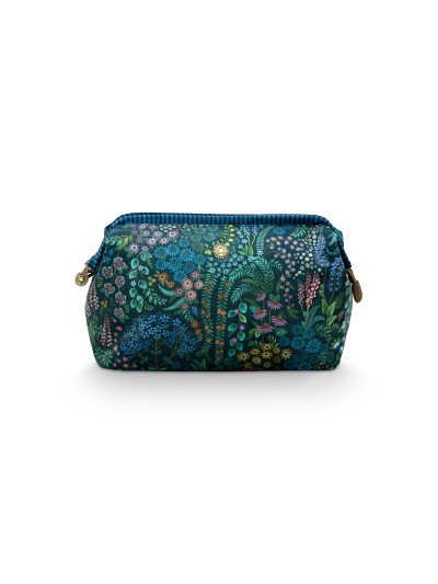 Kosmetiktasche Cooper Querida Velvet Blue Large 30 x 13,8 cm