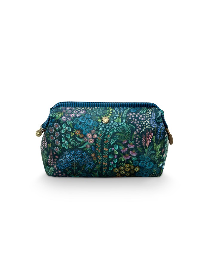 Kosmetiktasche Cooper Querida Velvet Blue Large 30 x 13,8 cm