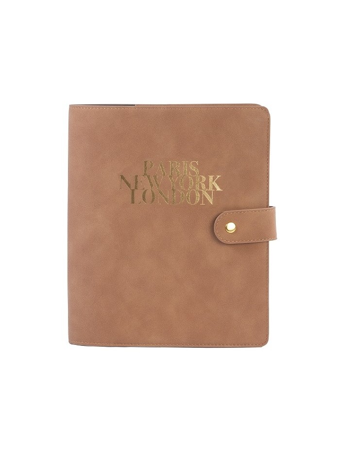 Notizbuch Schreibkladde ''Paris-New York-London''  Majoie 240 Seiten A5 Camel