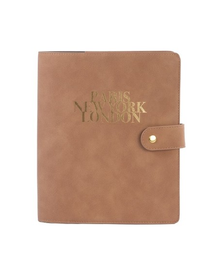 Notizbuch Schreibkladde ''Paris-New York-London''  Majoie 240 Seiten A5 Camel