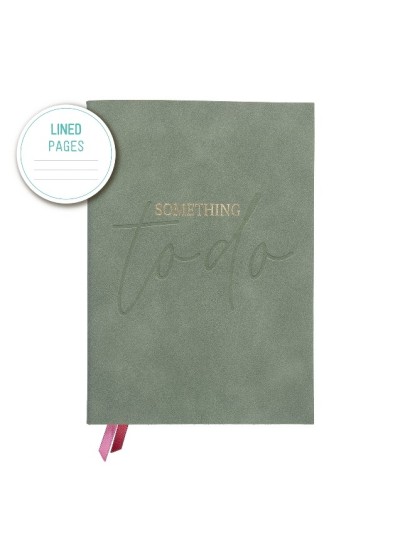 Notizbuch Schreibkladde "Something to do" A5 240 Seiten, Farn