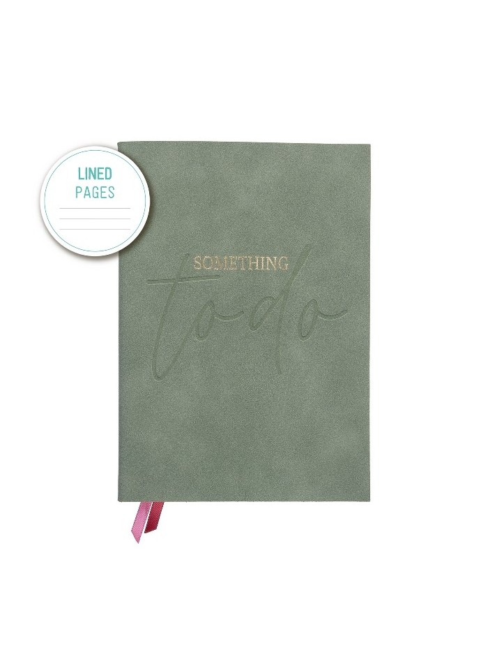 Notizbuch Schreibkladde "Something to do" A5 240 Seiten, Farn