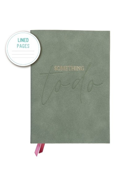 Notizbuch Schreibkladde "Something to do" A5 240 Seiten, Farn