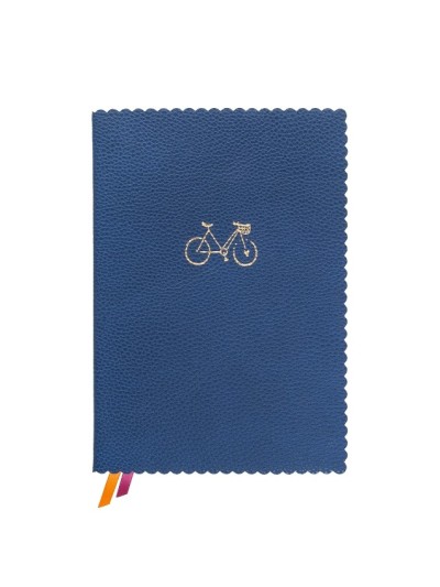 Notizbuch Schreibkladde "Fahrrad" Majoie, Blau, A5 240 Seiten