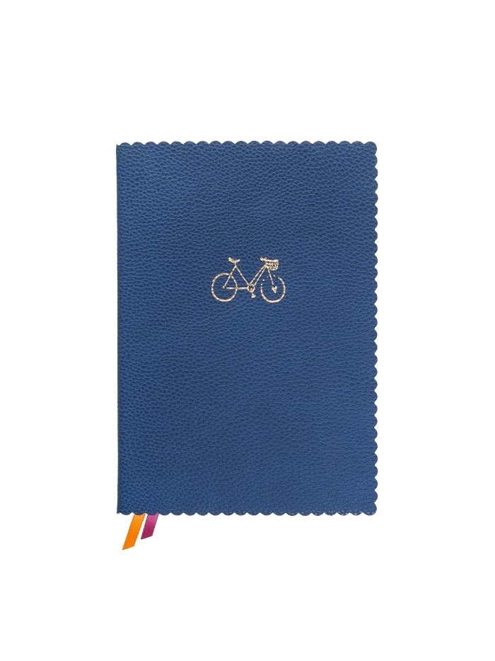 Notizbuch Schreibkladde "Fahrrad" Majoie, Blau, A5 240 Seiten