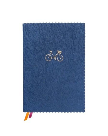 Notizbuch Schreibkladde "Fahrrad" Majoie, Blau, A5 240 Seiten