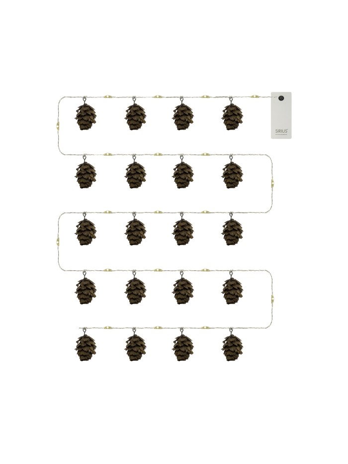 Sirius "Molly" LED Lichterkette Zapfen braun, 2 m, Batterie Sirius "Molly" LED Lichterkette Zapfen braun, 2 m, Batterie