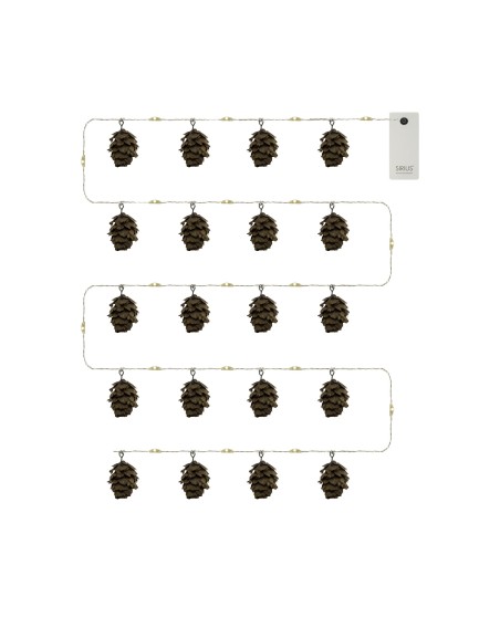 Sirius "Molly" LED Lichterkette Zapfen braun, 2 m, Batterie