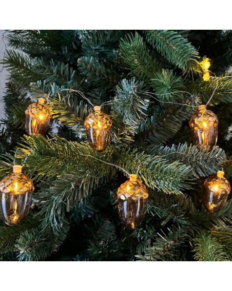 Sirius LED Tannenzapfen Lichterkette "Celina Acorn" Glas, Batterie
