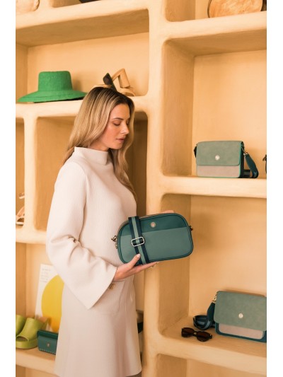 Pip Studio Umhängetasche - Handtasche Frida, Medium Green 26,5 x 5 x 16,5 cm Pip Studio Umhängetasche - Handtasche Frida, Medium Green 26,5 x 5 x 16,5 cm