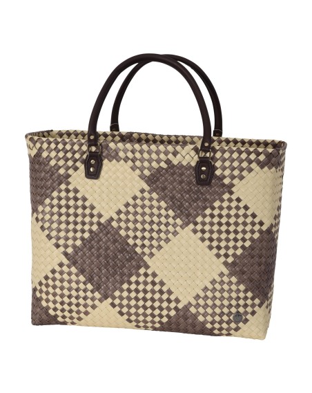 Einkaufstasche - Freizeit- oder Strandtasche  Shopper XXL Taupe-Ecru